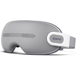 Eye Massager with 16 Silicone Massage Heads, Bluetooth Music, and Vision Window